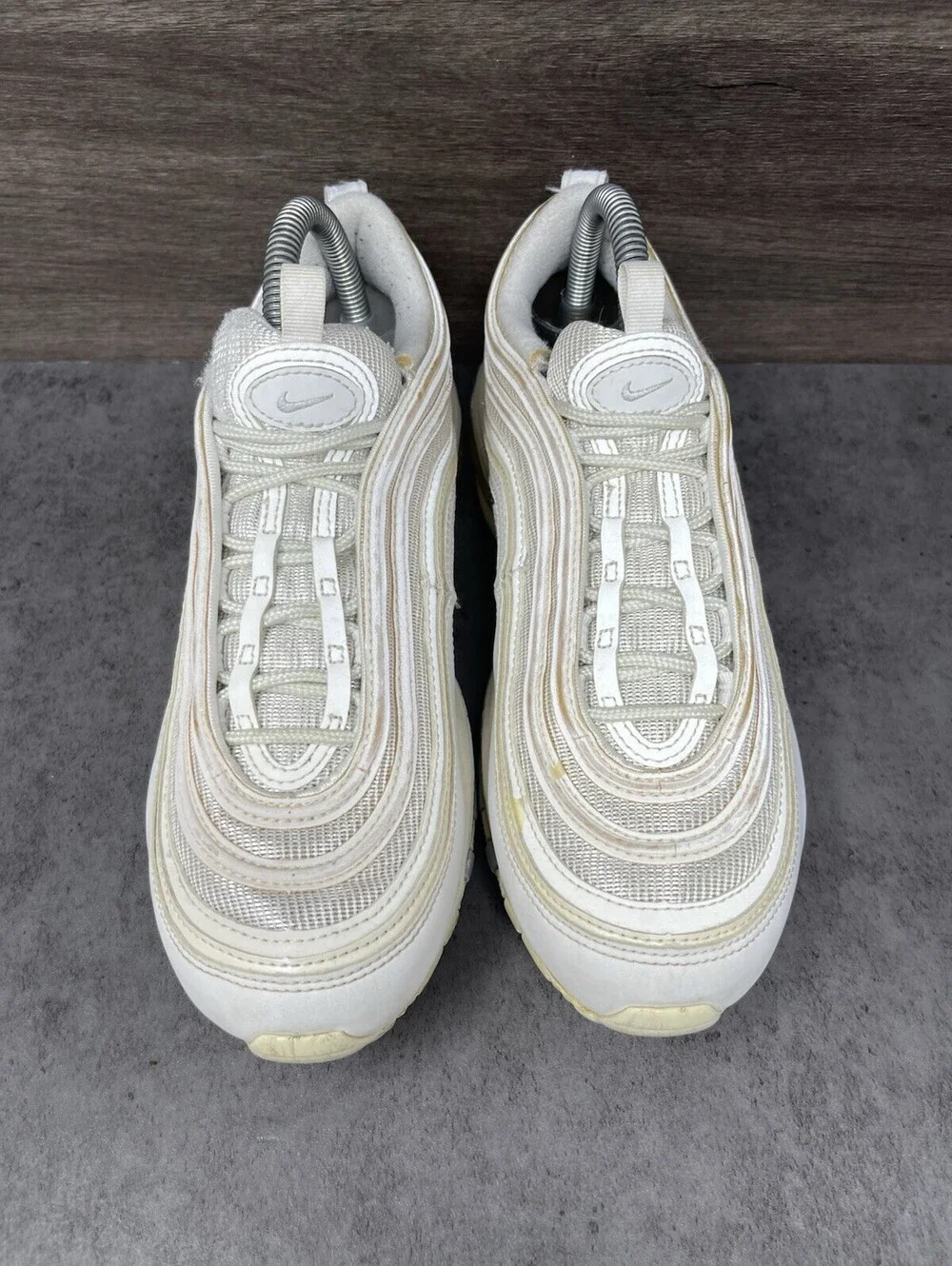 Nike Air Max 97 Pure Platinum White Womens Size 8 Sneakers 921733-100